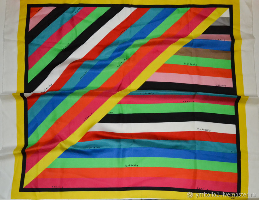 Ткани:Шелковый платок купон 90х90 Макс Мара Уикенд  в интернет .