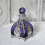 Для дома и интерьера handmade. Livemaster - original item VIOLET perfume and oil bottle in silver. Handmade.