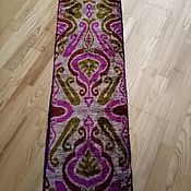 Материалы для творчества handmade. Livemaster - original item Uzbek silk ikat. The cloth hand weaving of Adras. Handmade.
