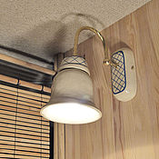 Для дома и интерьера handmade. Livemaster - original item Italian retro wall-mounted single lamp in the bathroom. Handmade.