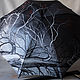 Umbrella-cane with a cover painted black 'Tree' reserve, Umbrellas, St. Petersburg,  Фото №1