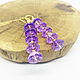 Earrings In the garden of lilac wisteria. Earrings. Selberiya shop. Online shopping on My Livemaster.  Фото №2