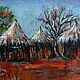 Paintings: bright African landscape interior painting AFRICA, Pictures, Moscow,  Фото №1
