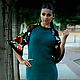 Vestido de mujer de punto, vestido de cóctel de lujo con bordado. Dresses. Kushnir handmade. Online shopping on My Livemaster.  Фото №2