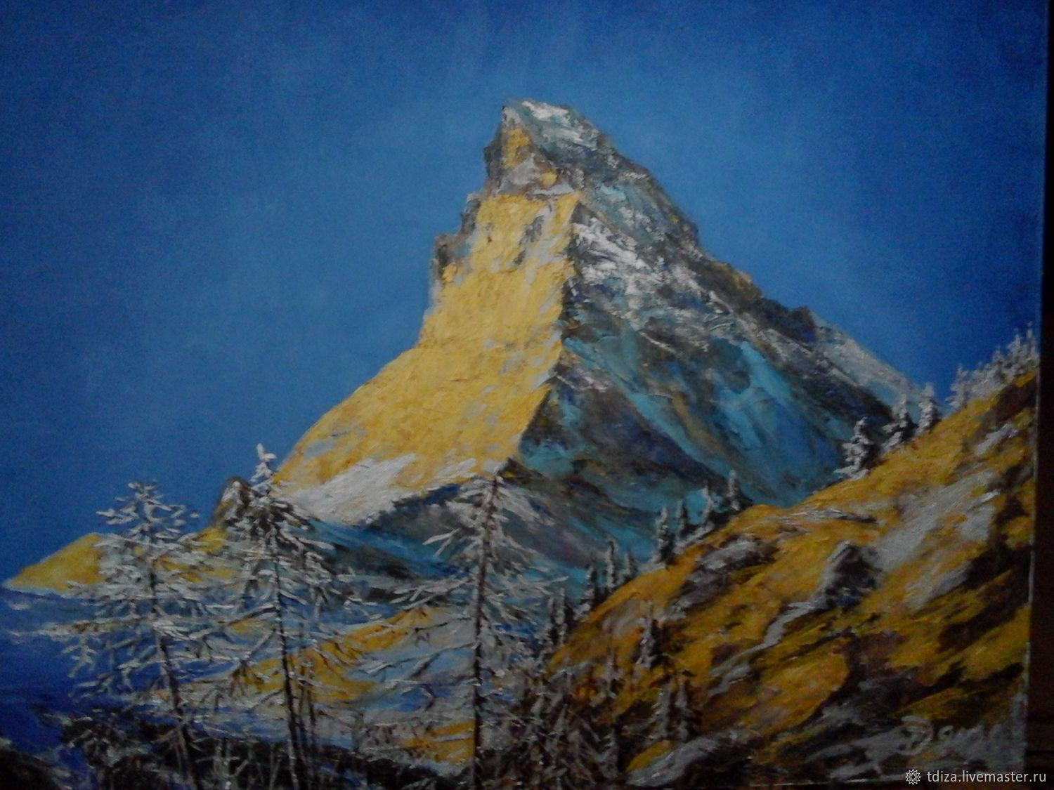 Картина (холст, масло) горы Белуха