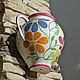 Wall vase ' Fantasy flowers fuchsia'. Vases. Elena Zaychenko - Lenzay Ceramics. My Livemaster. Фото №6