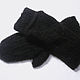 Men's knitted mittens-transformers Black. Mittens. Warm Yarn. My Livemaster. Фото №5