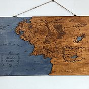 Деревянная карта Средиземья, Властелин колец, Хоббит