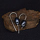 Earrings 'Black fruit' silver, black Baroque pearls. Earrings. stepan-klimov. My Livemaster. Фото №4
