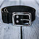Men's genuine leather belt, buckle and screws-stainless steel, Straps, Sergiev Posad,  Фото №1