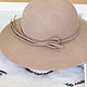 Wide-brimmed hat 'Classic'. The color dark beige. Hats1. Exclusive HATS. LANA ANISIMOVA.. My Livemaster. Фото №5