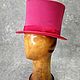 Top hat pink satin ' Hot pink'. Cylinder. Felt Hats Shop. My Livemaster. Фото №5