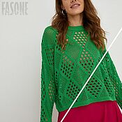 Одежда handmade. Livemaster - original item Jerseys: Grass Sweater Women`s Summer Women`s sweater. Handmade.