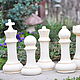 Chess Pieces Concrete 6pcs Set White or Black. Figurines. Decor concrete Azov Garden. Online shopping on My Livemaster.  Фото №2