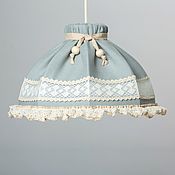 Для дома и интерьера handmade. Livemaster - original item Pendant lamp Shade dome gray-blue 