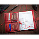 Mini organizer for documents A5 Red Python, Folder, Moscow,  Фото №1