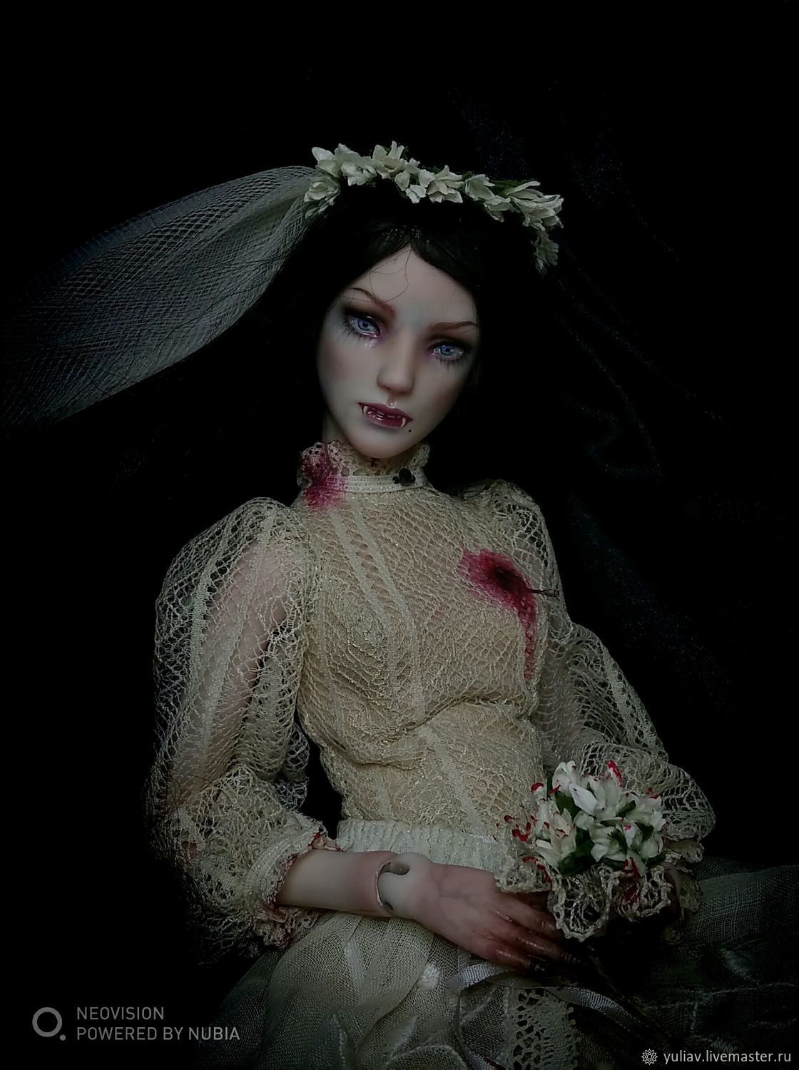 Фарфоровая шарнирная кукла: "Невеста", Шарнирная кукла, Москва,  Фото №1