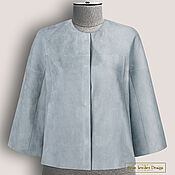 Одежда handmade. Livemaster - original item Elaine jacket made of genuine suede/leather (any color). Handmade.