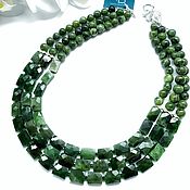 Украшения handmade. Livemaster - original item Green jade necklace 