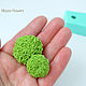 'GREEN CHRYSANTHEMUMS' SILICONE MOLD. Molds for making flowers. Mozza-Flowers. My Livemaster. Фото №4