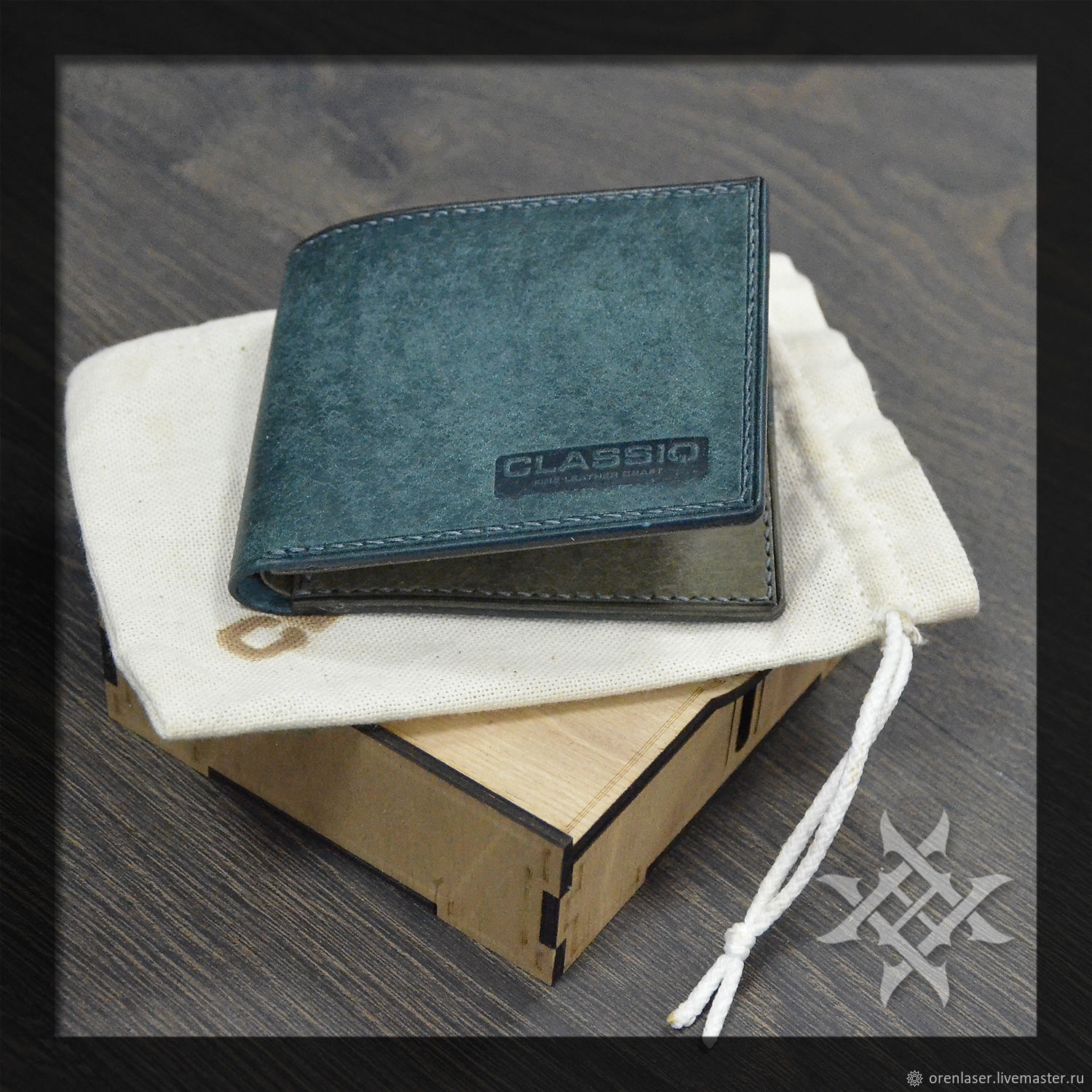 Портмоне мужское CLASSIQ цвет PETROLIO в интернет-магазине Ярмарка ...
