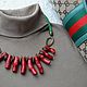 Order Necklace - choker 'Red sea'. inspiration. Livemaster. . Chokers Фото №3