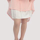 Floor-length Skirts/Midi Pleated Coral White Chiffon Summer. Skirts. Yana Levashova Fashion. My Livemaster. Фото №6