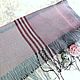  Тканый шарф ручной работы из итальянской пряжи лён, Шарфы, Рубцовск,  Фото №1