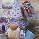 Order Lavender giftbox with a handmade gnome, a gift to a girl. CozyGnomes. Livemaster. . Gift Boxes Фото №3