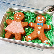 Косметика ручной работы handmade. Livemaster - original item Handmade Gingerbread Soap Set New Year Christmas. Handmade.