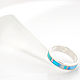 A turquoise ring. Handmade thin circular ring. Rings. ARIEL - MOSAIC. Online shopping on My Livemaster.  Фото №2