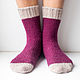 Purple-grey socks, Socks, Tyumen,  Фото №1
