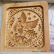 Для дома и интерьера handmade. Livemaster - original item Gingerbread board Sirin. Handmade.