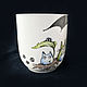 Copy of Copy of Copy of Copy of Mug Totoro. Mugs and cups. Katya Pisarevskaya Rospis farfora. Ярмарка Мастеров.  Фото №4