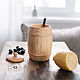 Cup (barrel) for honey, salt, spices, spices Siberian Cedar K61, Jars, Novokuznetsk,  Фото №1