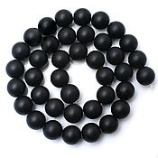 Материалы для творчества handmade. Livemaster - original item Shungite 12 mm, 28951123 beads made of natural stones, black. Handmade.