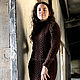 Платье-миди "Шоколад"  (шерсть 100%, коричневый цвет). Платья. IRINA GRUDKINA Handmade Knitwear. Ярмарка Мастеров.  Фото №12