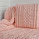 Knitted blanket for baby. Large-knit plaid made of hypoallergenic yarn. Baby blanket. komarovanata. My Livemaster. Фото №6