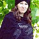 Set knitted Leila (Night), knitted turban, knitted stole, Headwear Sets, Minsk,  Фото №1