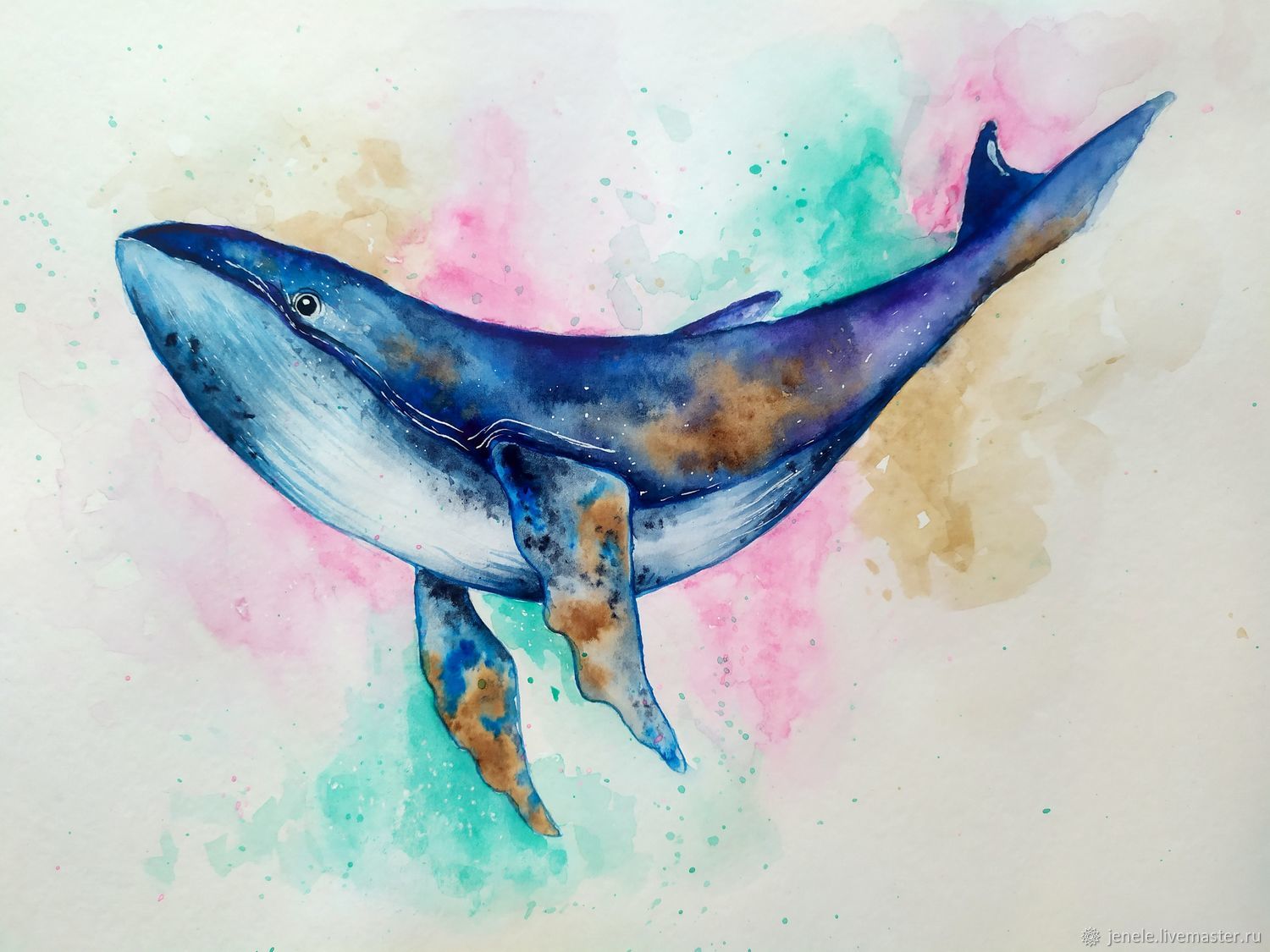 фото кит нарисованный