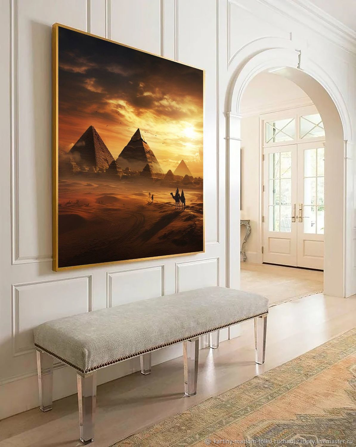 Картина пустыня маслом Картина пейзаж маслом Картина египет на холсте в ...