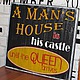 Табличка в стиле лофт «Man’s house». Таблички. Los'-Studio. Интернет-магазин Ярмарка Мастеров.  Фото №2