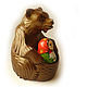 Tumbler Dashenka (with a clink) and a bear. Figurines in Russian style. matrioska (mir-matrioshki). Online shopping on My Livemaster.  Фото №2