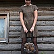 Felted bag 'Black pepper and cinnamon', Klimkin Galina. Classic Bag. Galina Klimkina (gala-klim). Online shopping on My Livemaster.  Фото №2