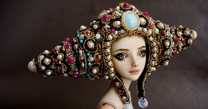 Incredible Dolls' Headgears by Marina Bychkova: Ideas & Inspiration