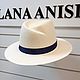 Michelle's white straw hat. Hats1. Exclusive HATS. LANA ANISIMOVA.. Online shopping on My Livemaster.  Фото №2