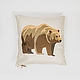 Pillow with cedar shavings filler 'Bear'. Pillow. ART OF SIBERIA. Online shopping on My Livemaster.  Фото №2