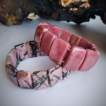Украшения ручной работы. Ярмарка Мастеров - ручная работа Браслет Родонит. Handmade.