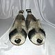Felted slippers "Raccoons". Slippers. Warm & Cozy. Online shopping on My Livemaster.  Фото №2