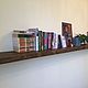 Hanging floating shelf made of wood. Shelves. SiberianWoodCraft. Online shopping on My Livemaster.  Фото №2